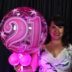 21st Birthday Pink Sparkle Surprize