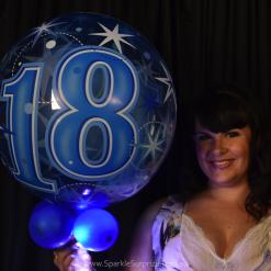 18th Birthday Blue Sparkle Surprize