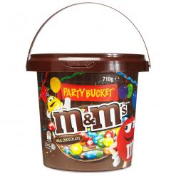 A Bucket of M&M's Chocolate