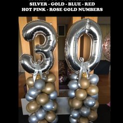 2 SINGLE FOIL BALLOON NUMBERS2