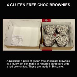 4 gluten free chocolate brownies