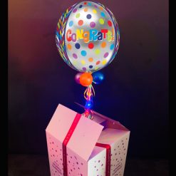 Congrats balloon in a box